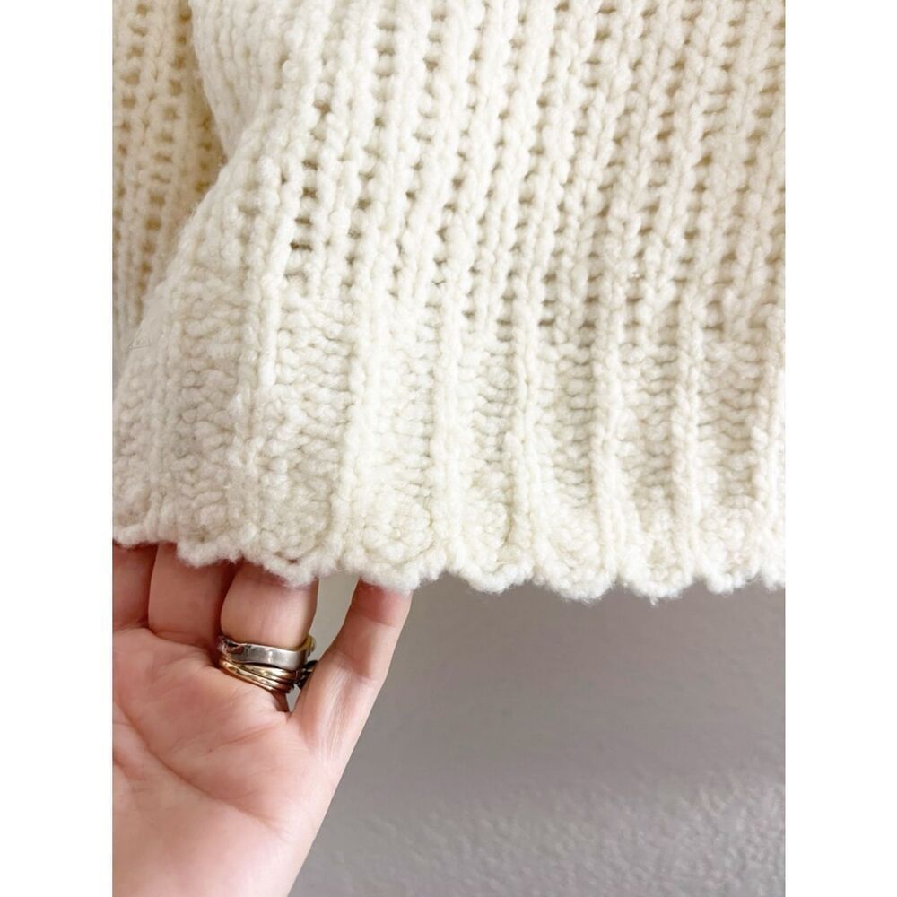 Rag & Bone Arizona Merino Wool chunky, ribbed-knit Crewneck Sweater - Picture 7 of 9